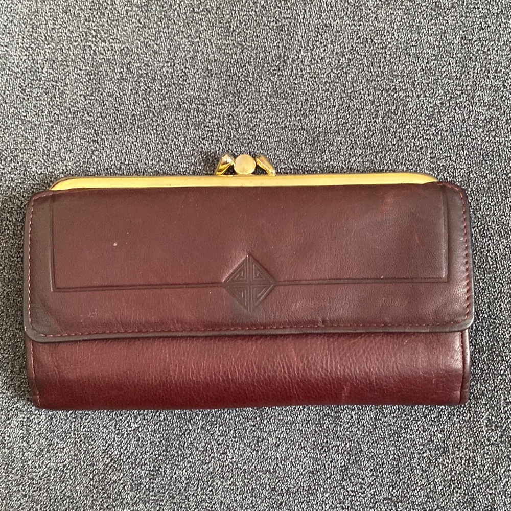 Vintage Princess Gardner Leather Wallet Full Grain Cowhide